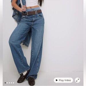 Free People Aster High Rise Straight Jeans